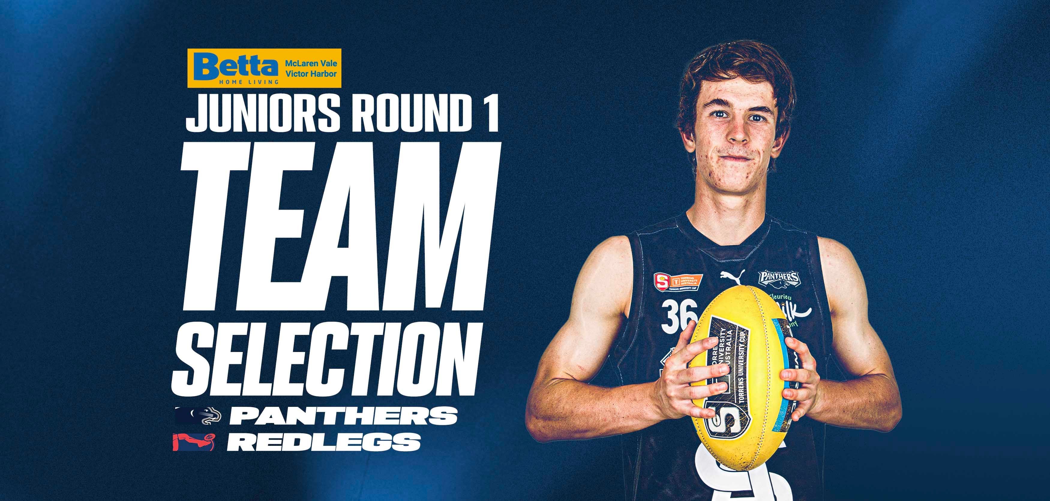 BETTA Team Selection: Juniors Rd 1 vs Norwood BETTA Team Selection: Juniors Rd 1 vs Norwood